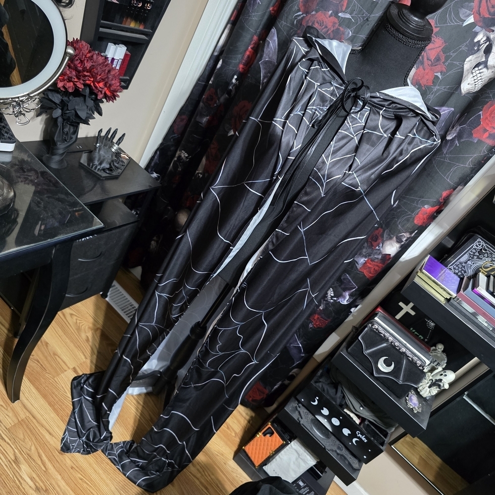 Stylish Black Web Pattern Men's Pants